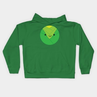 Kawaii Brussels Sprout or Cabbage Kids Hoodie